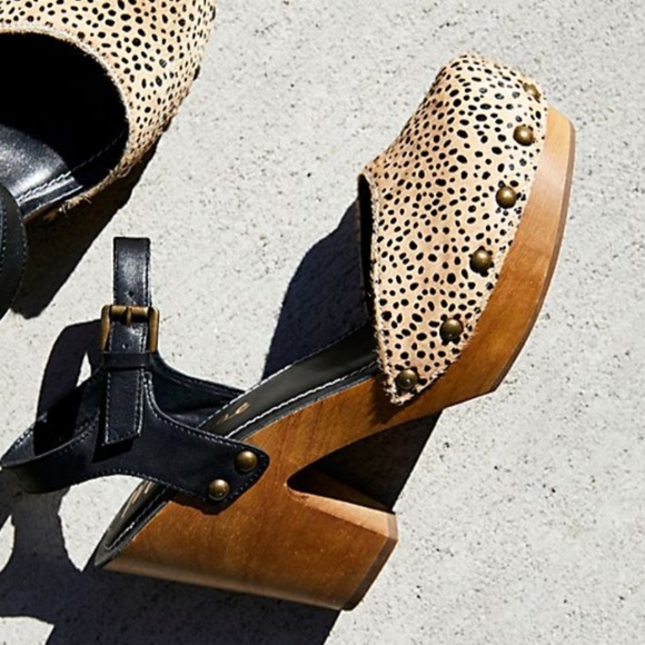 matisse leopard mules